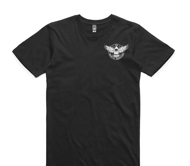 Custom AS Colour 100% Cotton Black T-Shirt