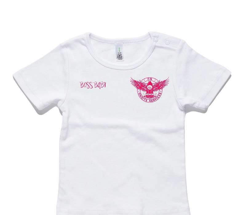 Custom AS Colour White Baby T-Shirt