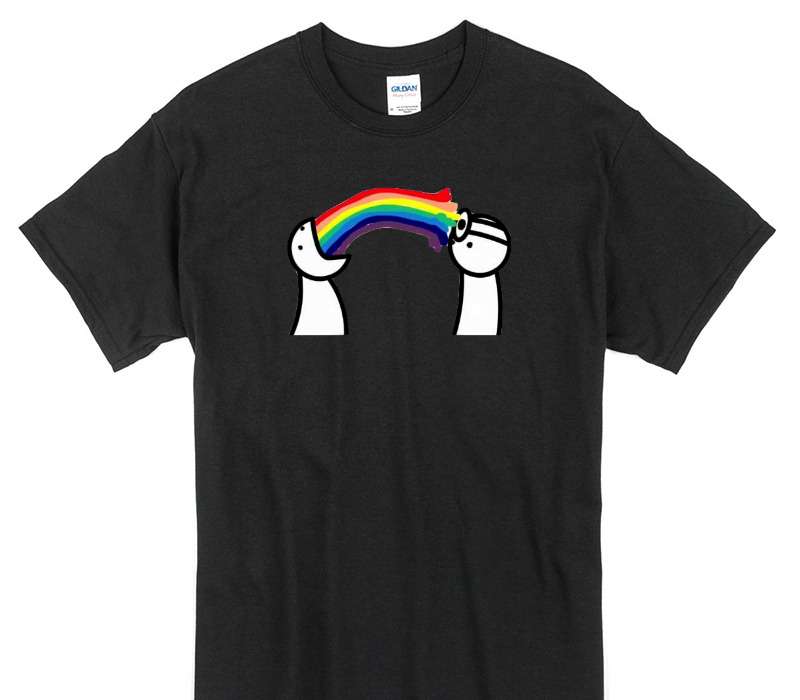 Custom Gildan 100% Cotton Black T-Shirt