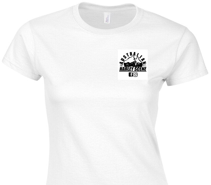 Custom Womens Soft Style 100% Cotton White T-Shirt