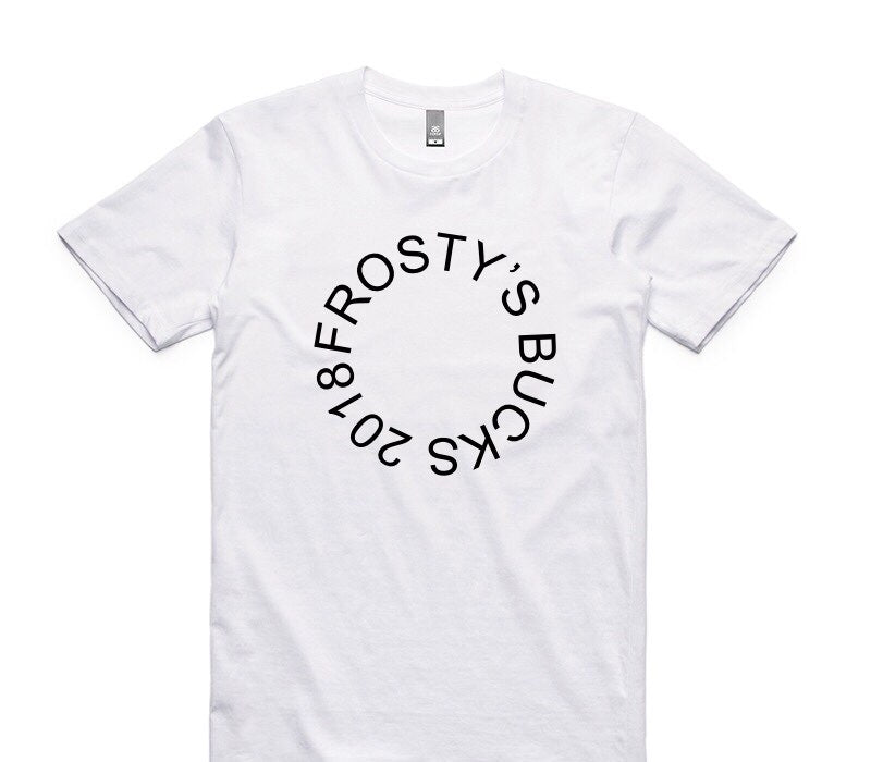 Custom AS Colour 100% Cotton White T-Shirt