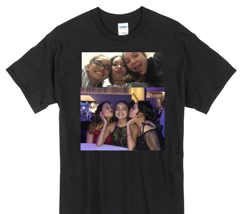 Custom Gildan 100% Cotton Black T-Shirt