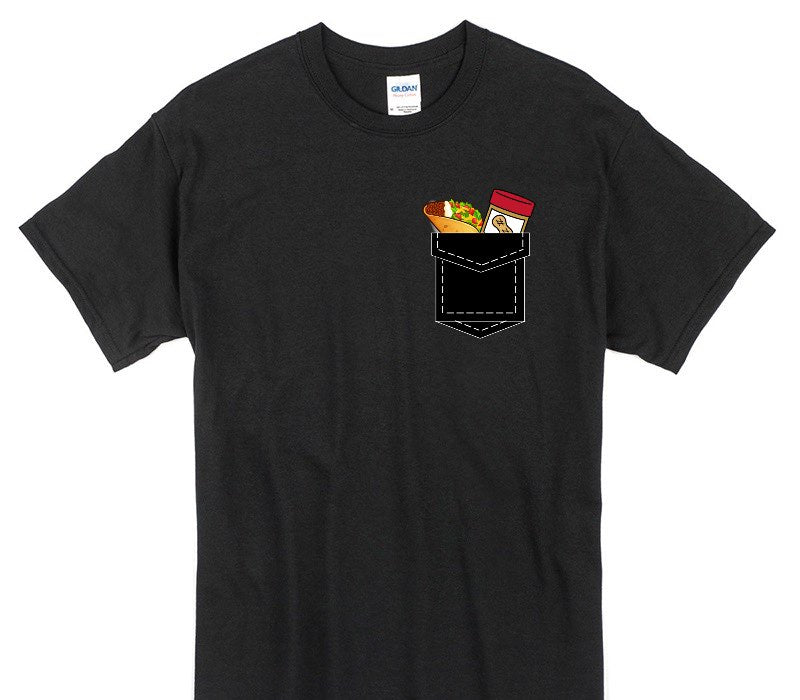 Custom Gildan 100% Cotton Black T-Shirt