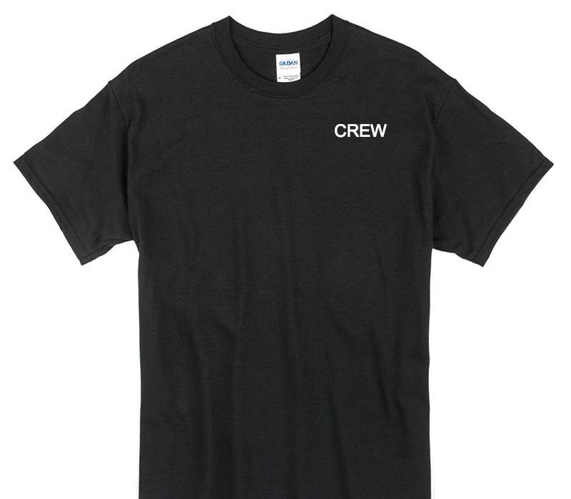 Custom Gildan 100% Cotton Black T-Shirt