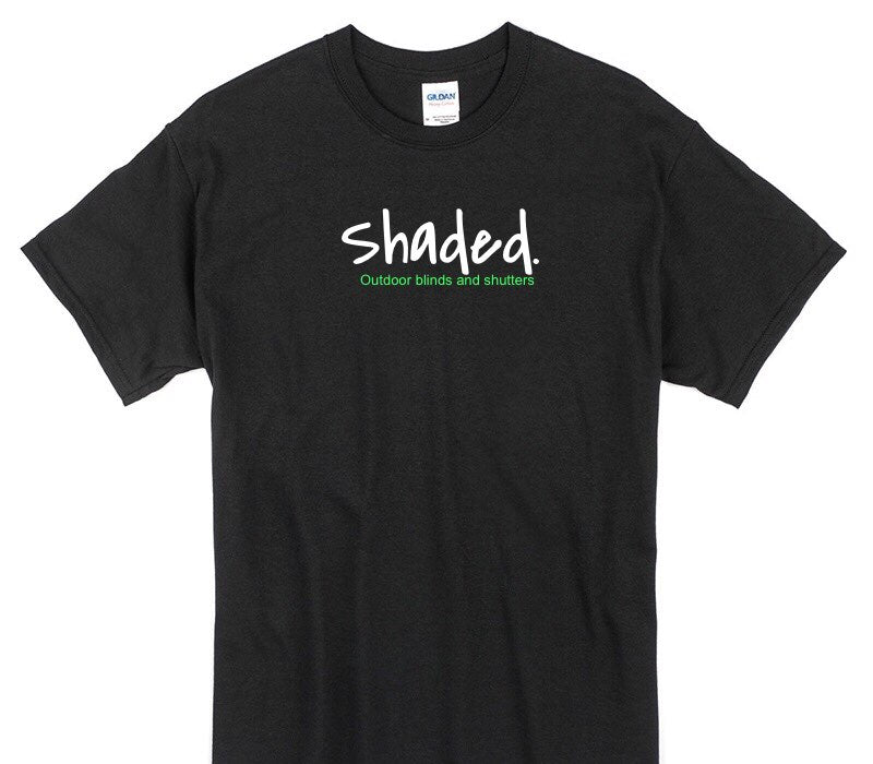Custom Gildan 100% Cotton Black T-Shirt
