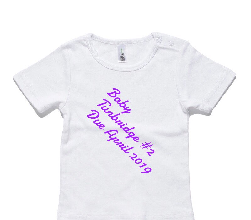 Custom AS Colour White Baby T-Shirt