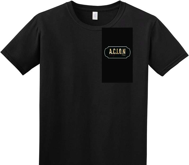 Custom Adult Soft Style 100% Cotton Black T-Shirt