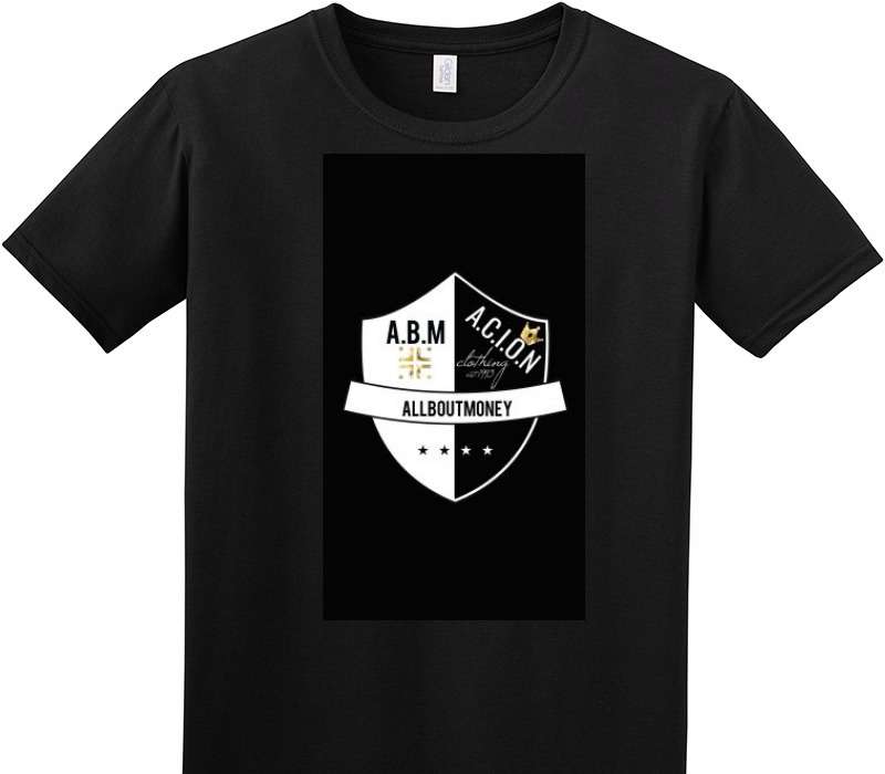 Custom Adult Soft Style 100% Cotton Black T-Shirt