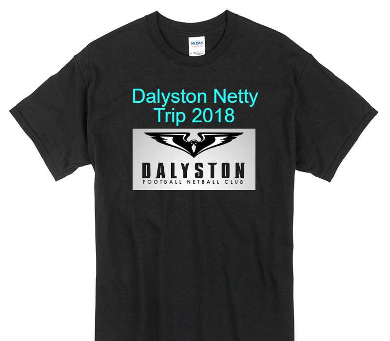 Custom Gildan 100% Cotton Black T-Shirt