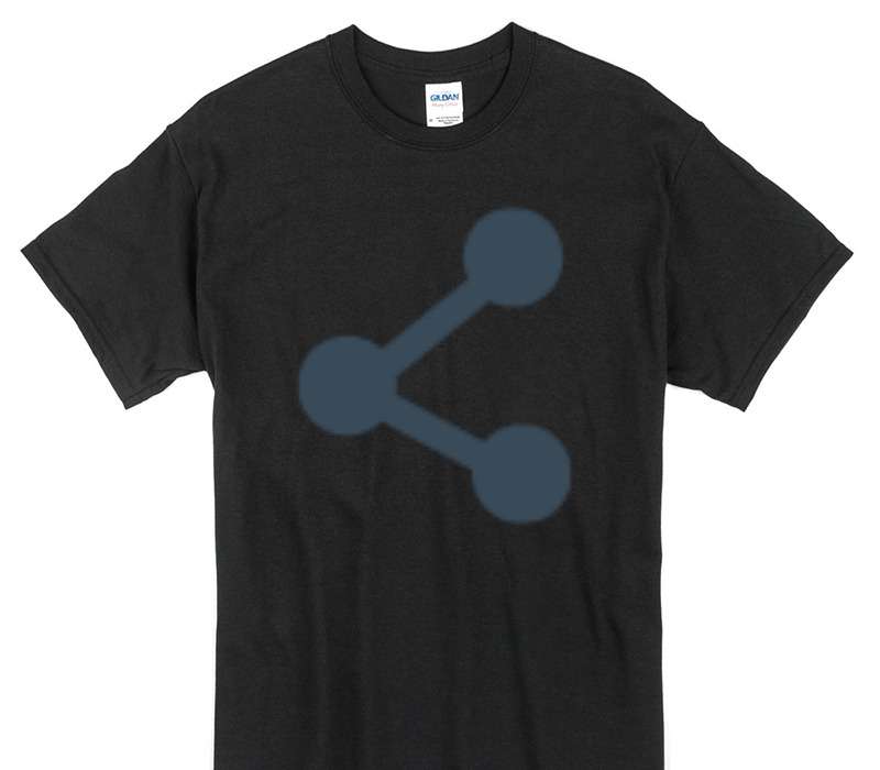 Custom Gildan 100% Cotton Black T-Shirt