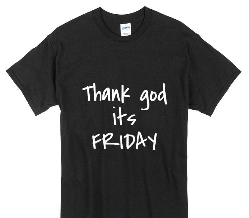 Custom Gildan 100% Cotton Black T-Shirt