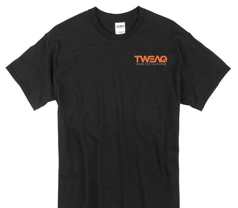 Custom Gildan 100% Cotton Black T-Shirt