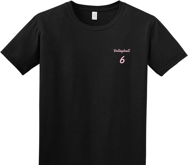 Custom Adult Soft Style 100% Cotton Black T-Shirt