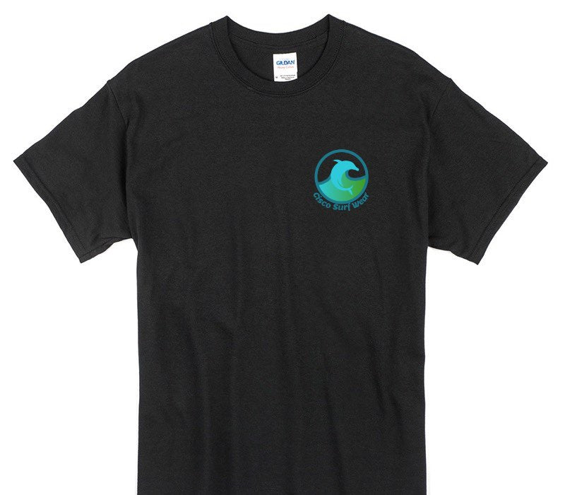 Custom Gildan 100% Cotton Black T-Shirt