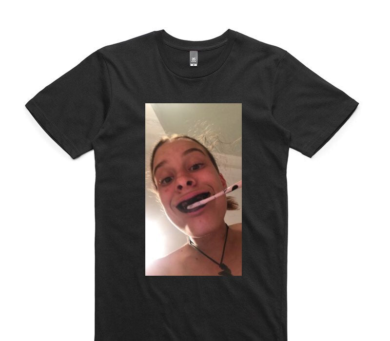 Custom AS Colour 100% Cotton Black T-Shirt