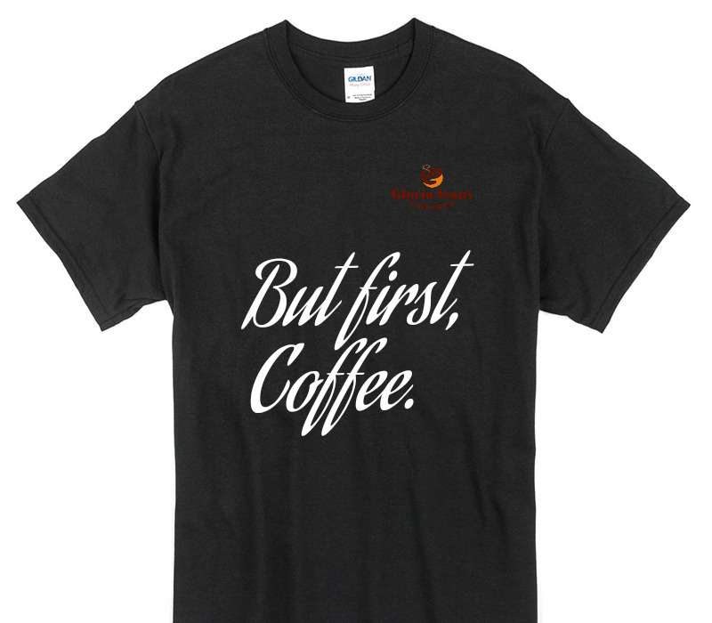 Custom Gildan 100% Cotton Black T-Shirt