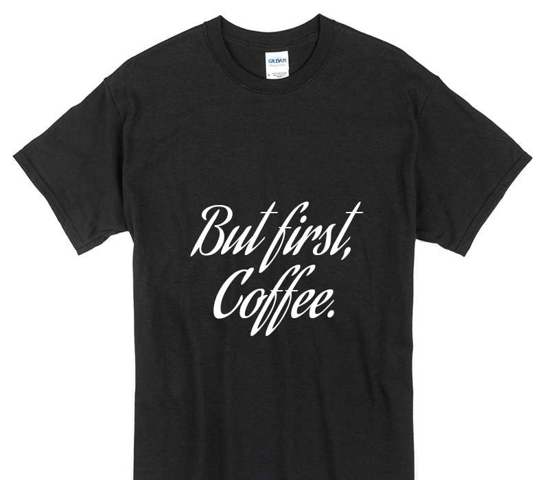 Custom Gildan 100% Cotton Black T-Shirt