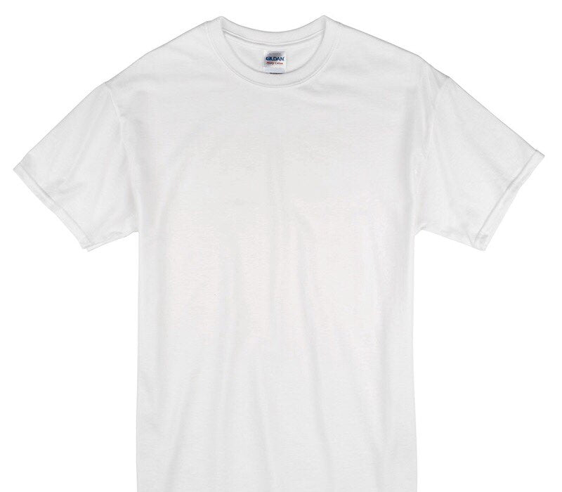 Custom Gildan 100% Cotton White T-Shirt