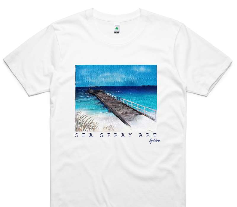 Custom AS Colour 100% Organic Cotton White T-Shirt