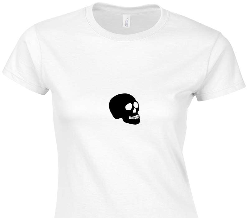 Custom Womens Soft Style 100% Cotton White T-Shirt