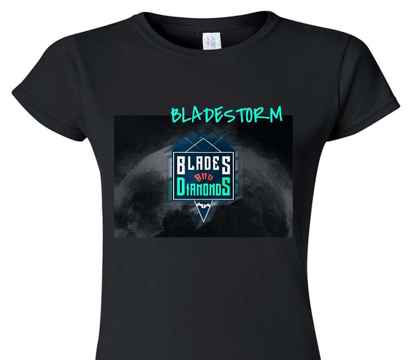 Custom Womens Soft Style 100% Cotton Black T-Shirt