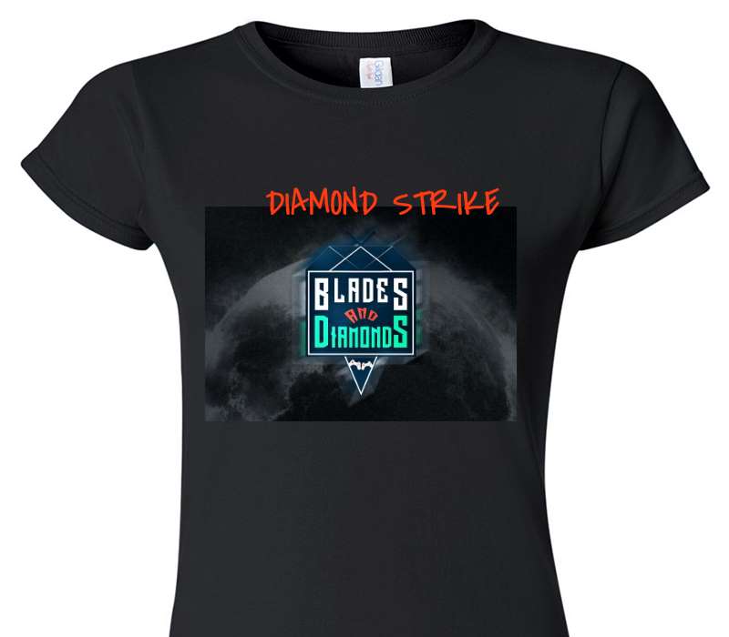 Custom Womens Soft Style 100% Cotton Black T-Shirt