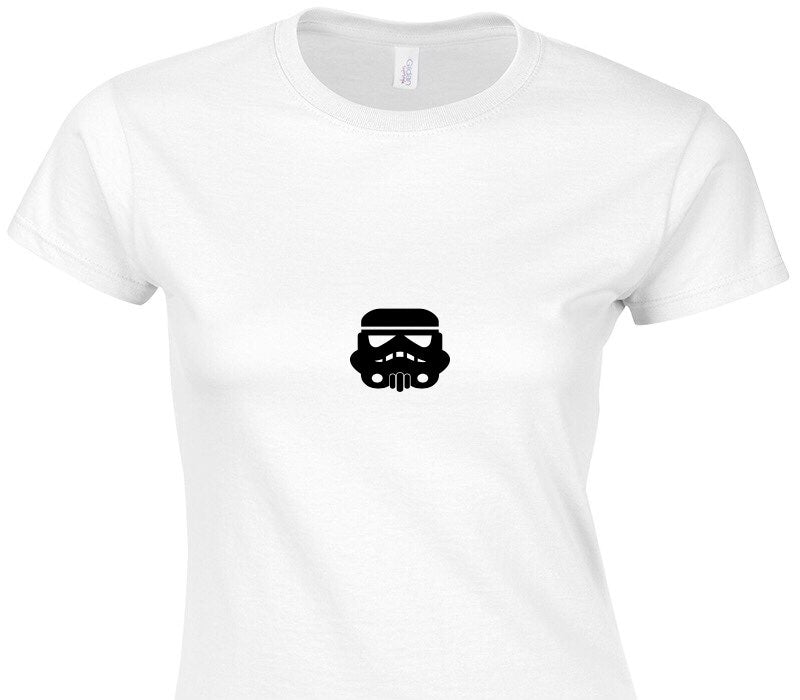 Custom Womens Soft Style 100% Cotton White T-Shirt
