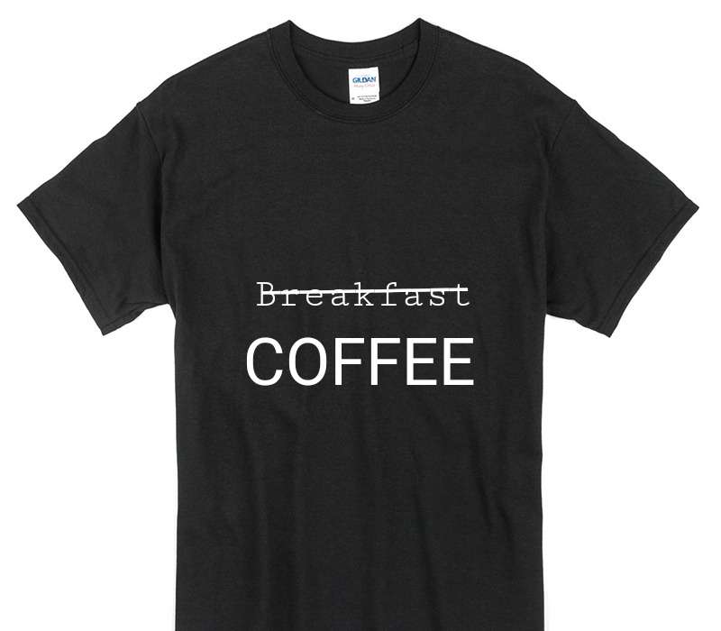 Custom Gildan 100% Cotton Black T-Shirt