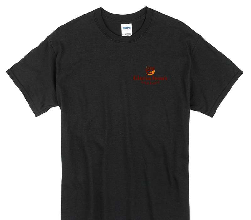 Custom Gildan 100% Cotton Black T-Shirt