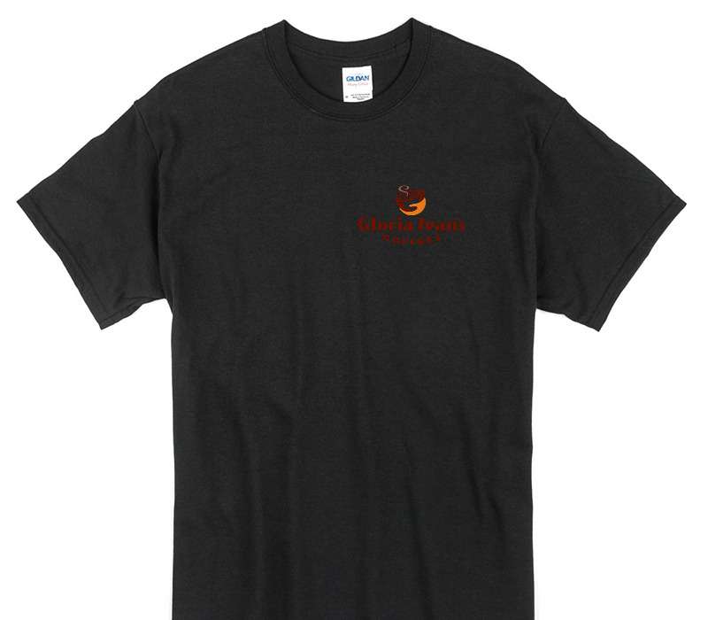 Custom Gildan 100% Cotton Black T-Shirt