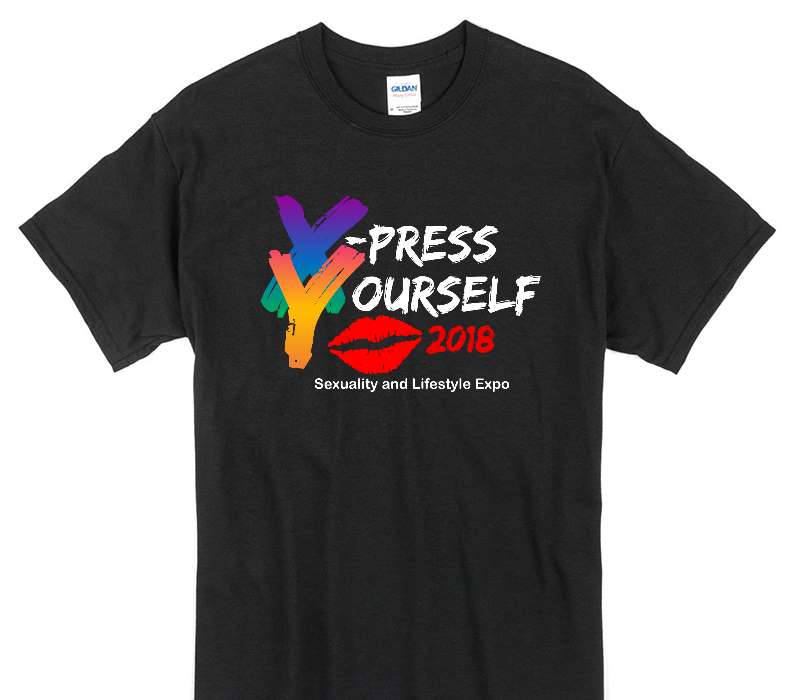 Custom Gildan 100% Cotton Black T-Shirt