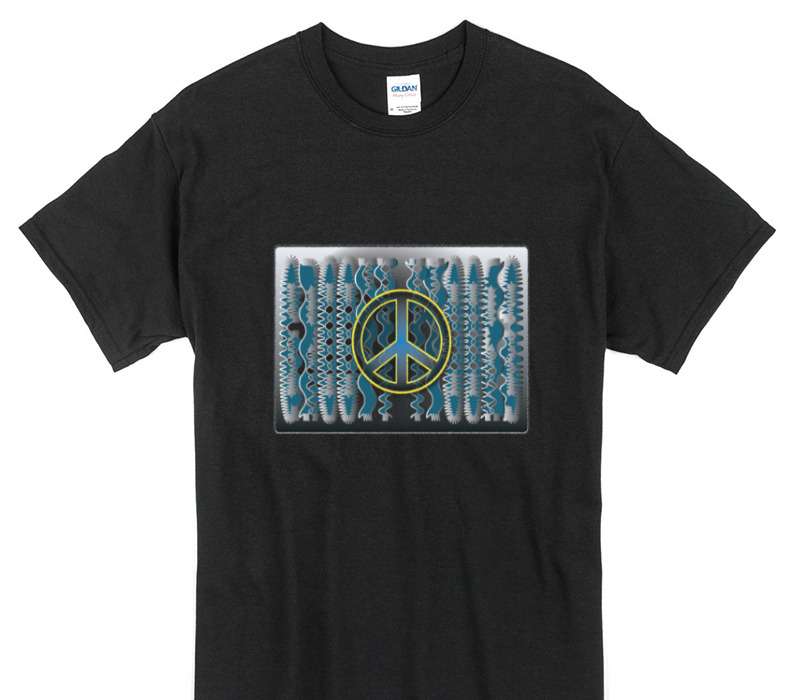 Custom Gildan 100% Cotton Black T-Shirt