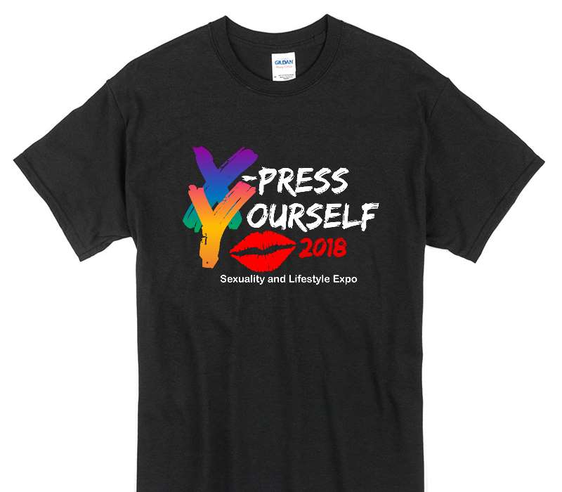 Custom Gildan 100% Cotton Black T-Shirt