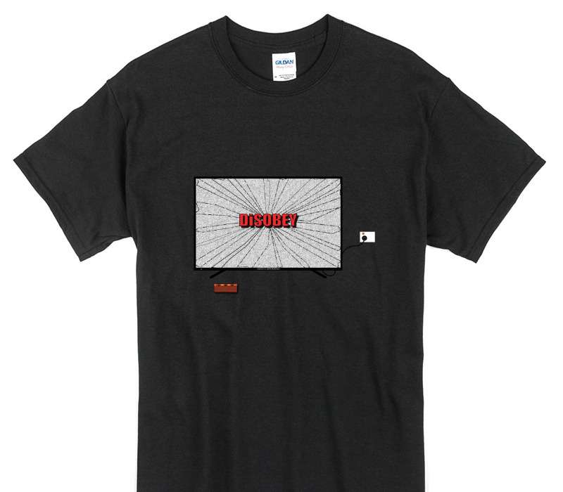 Custom Gildan 100% Cotton Black T-Shirt
