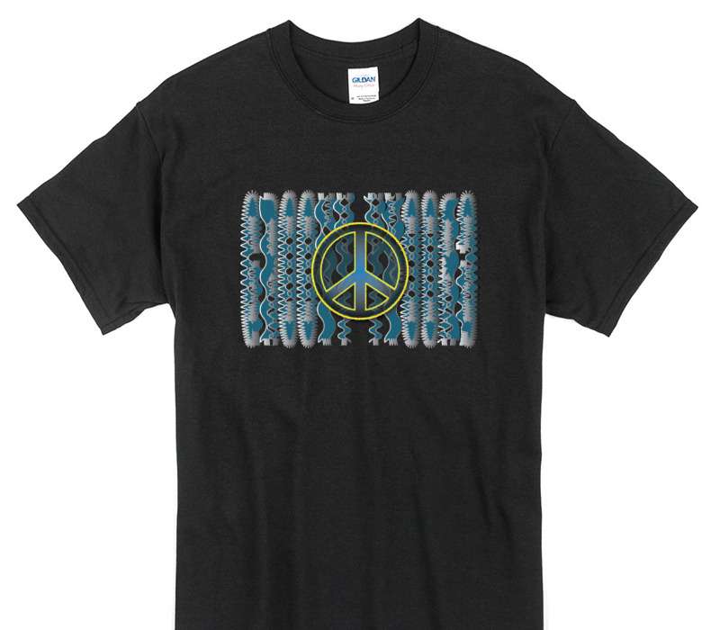 Custom Gildan 100% Cotton Black T-Shirt