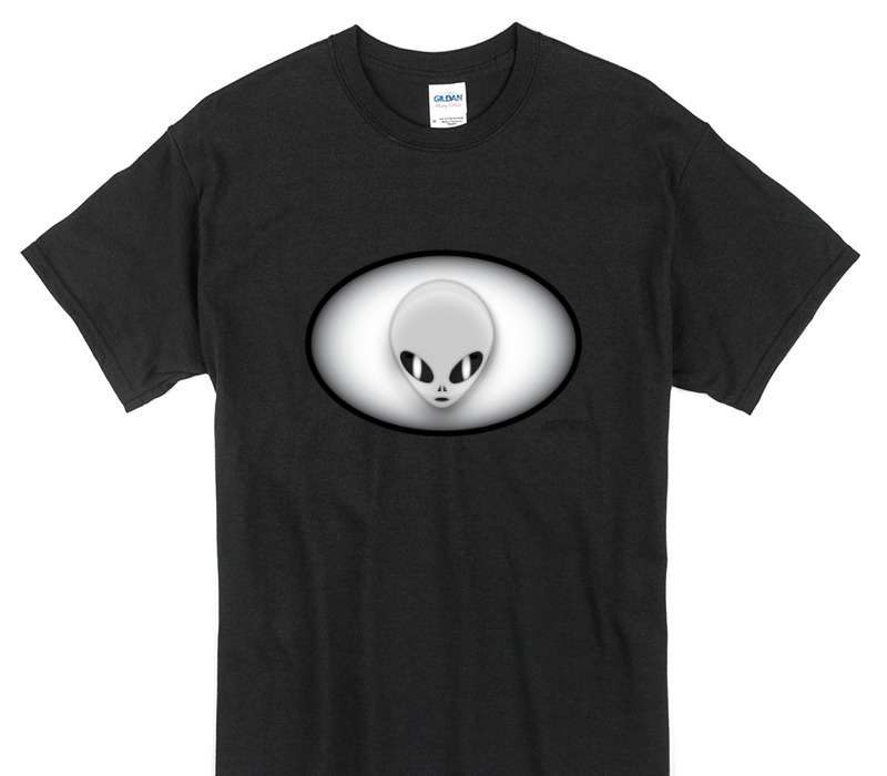 Custom Gildan 100% Cotton Black T-Shirt
