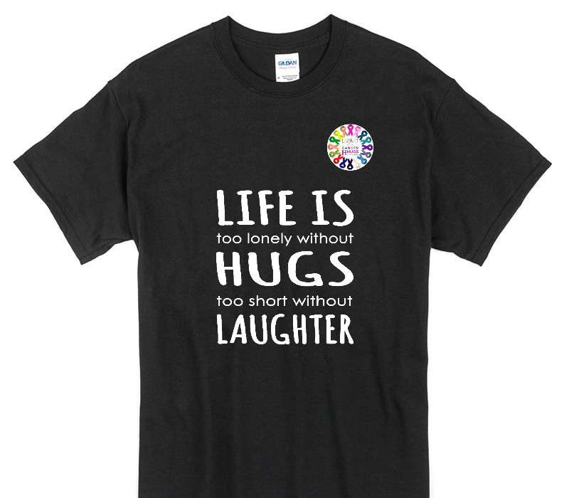 Custom Gildan 100% Cotton Black T-Shirt