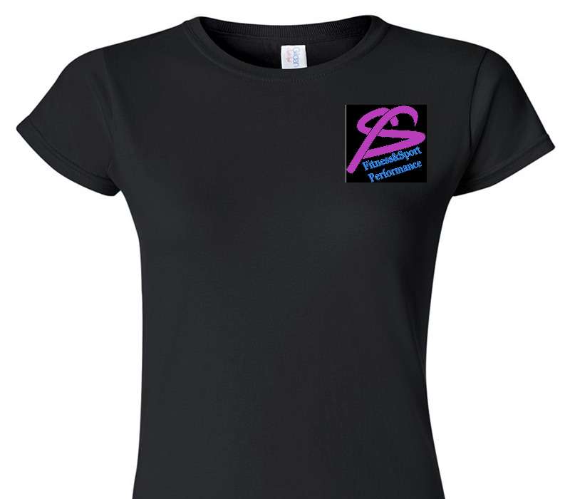 Custom Womens Soft Style 100% Cotton Black T-Shirt