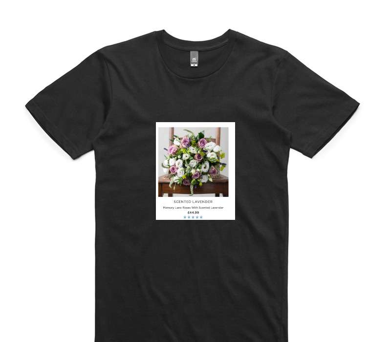 Custom AS Colour 100% Cotton Black T-Shirt