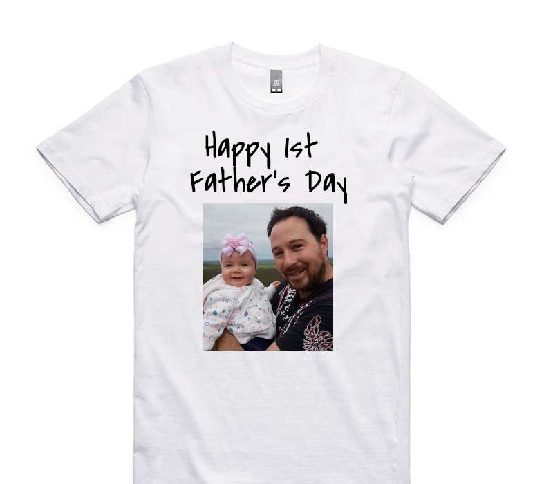 Custom AS Colour 100% Cotton White T-Shirt