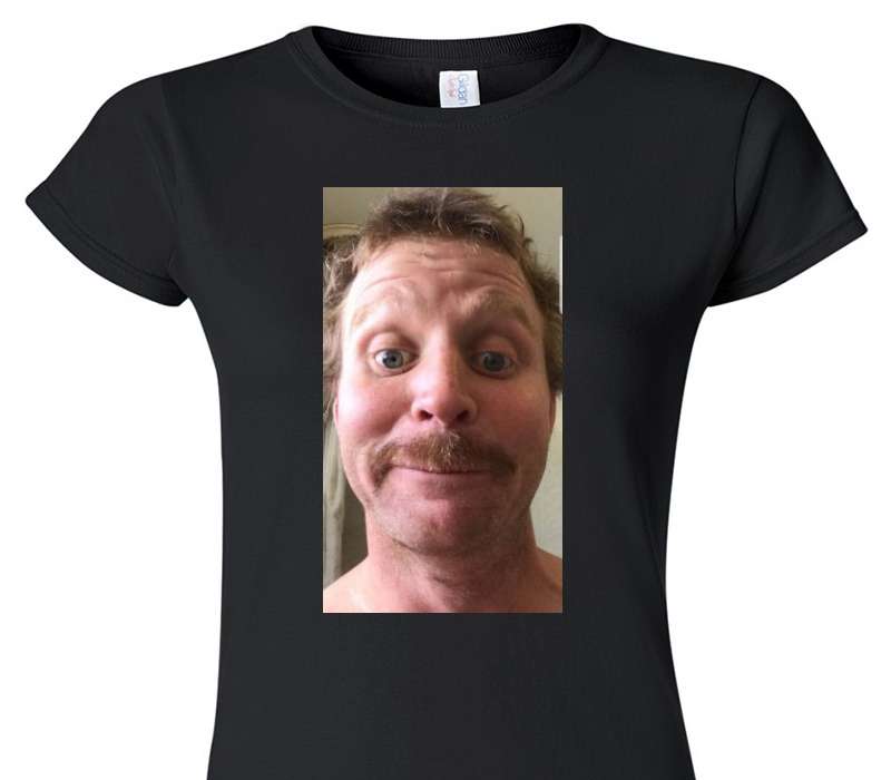 Custom Womens Soft Style 100% Cotton Black T-Shirt