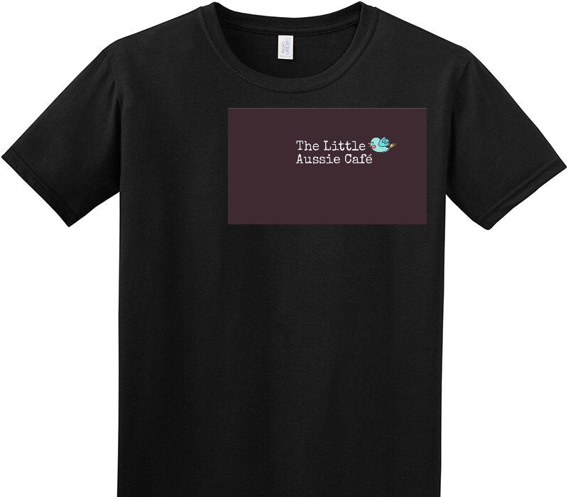 Custom Adult Soft Style 100% Cotton Black T-Shirt