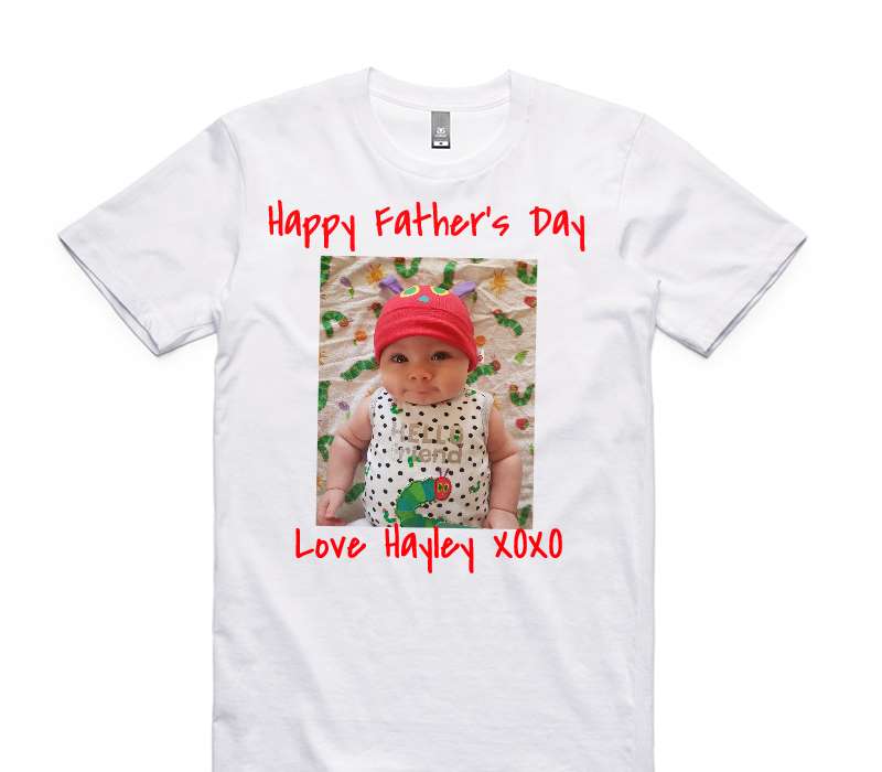 Custom AS Colour 100% Cotton White T-Shirt