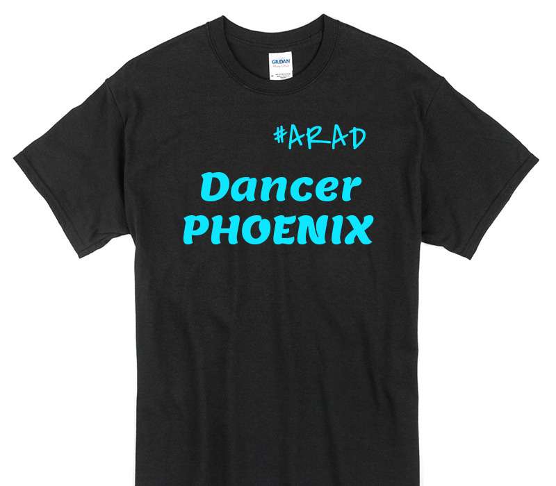 Custom Gildan 100% Cotton Black T-Shirt