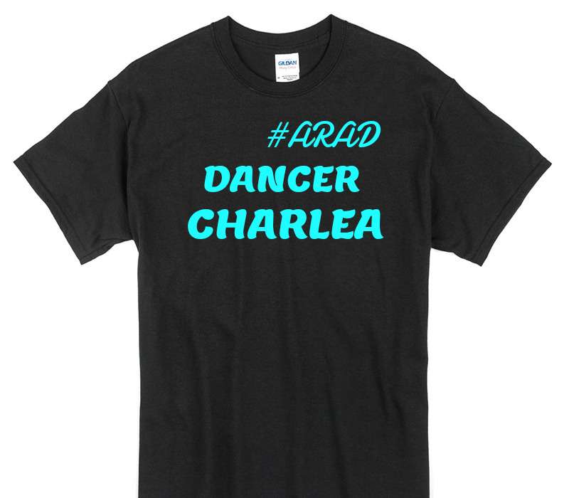 Custom Gildan 100% Cotton Black T-Shirt