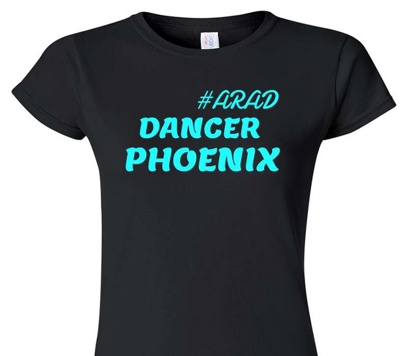 Custom Womens Soft Style 100% Cotton Black T-Shirt