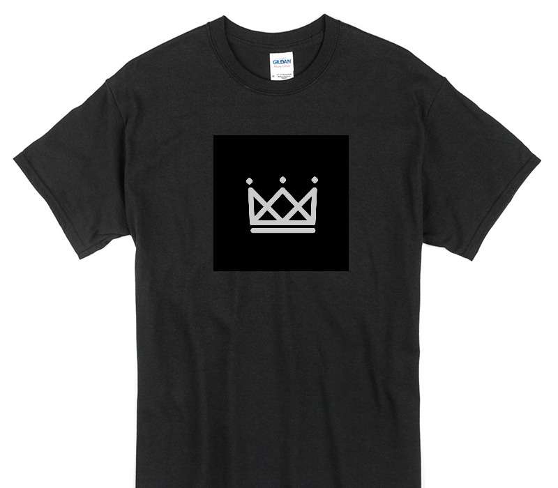 Custom Gildan 100% Cotton Black T-Shirt
