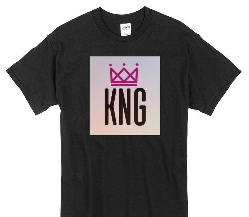 Custom Gildan 100% Cotton Black T-Shirt