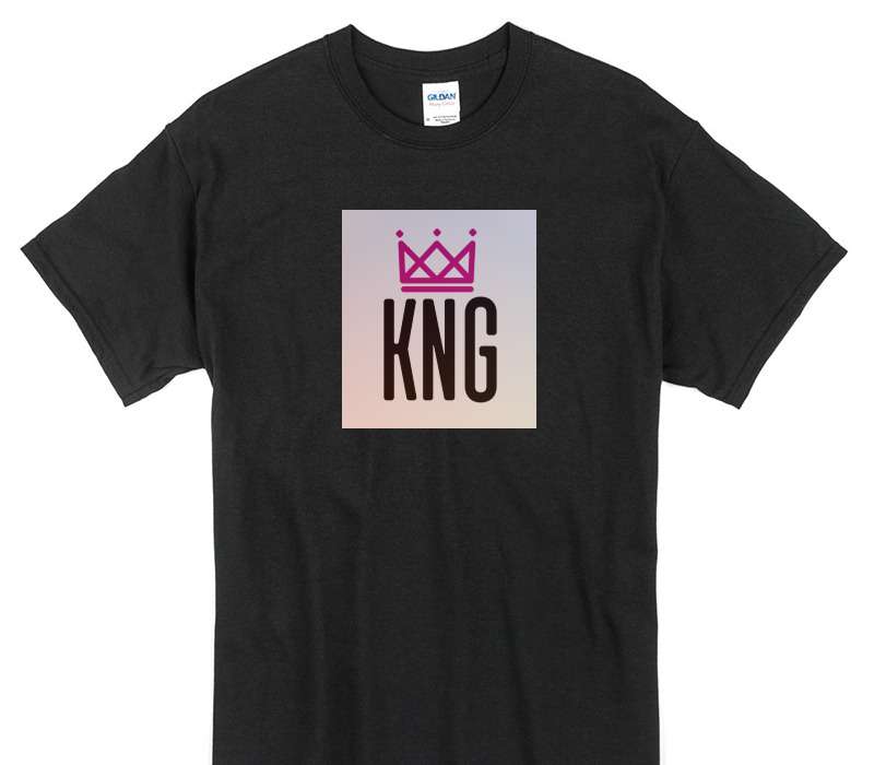 Custom Gildan 100% Cotton Black T-Shirt