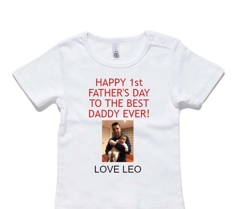Custom AS Colour White Baby T-Shirt